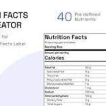 Nutrition Facts Label Creator (Gutenberg Block)