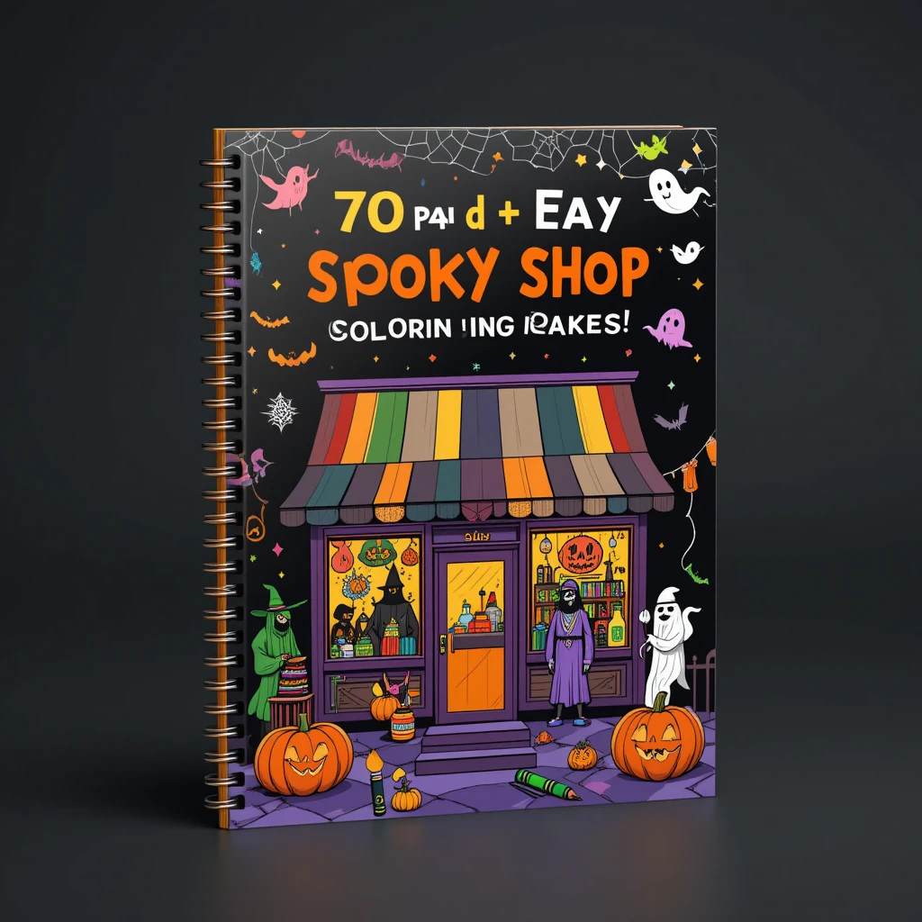 5733b9ae7128490e89d44911f8d161f4.webp 70+ pages bold & easy spooky shop coloring pages - Image 1