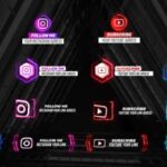 Neon Social Media Lower Thirds V2