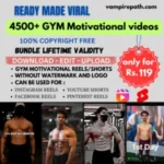 4500+ GYM Motivational Reels bundle