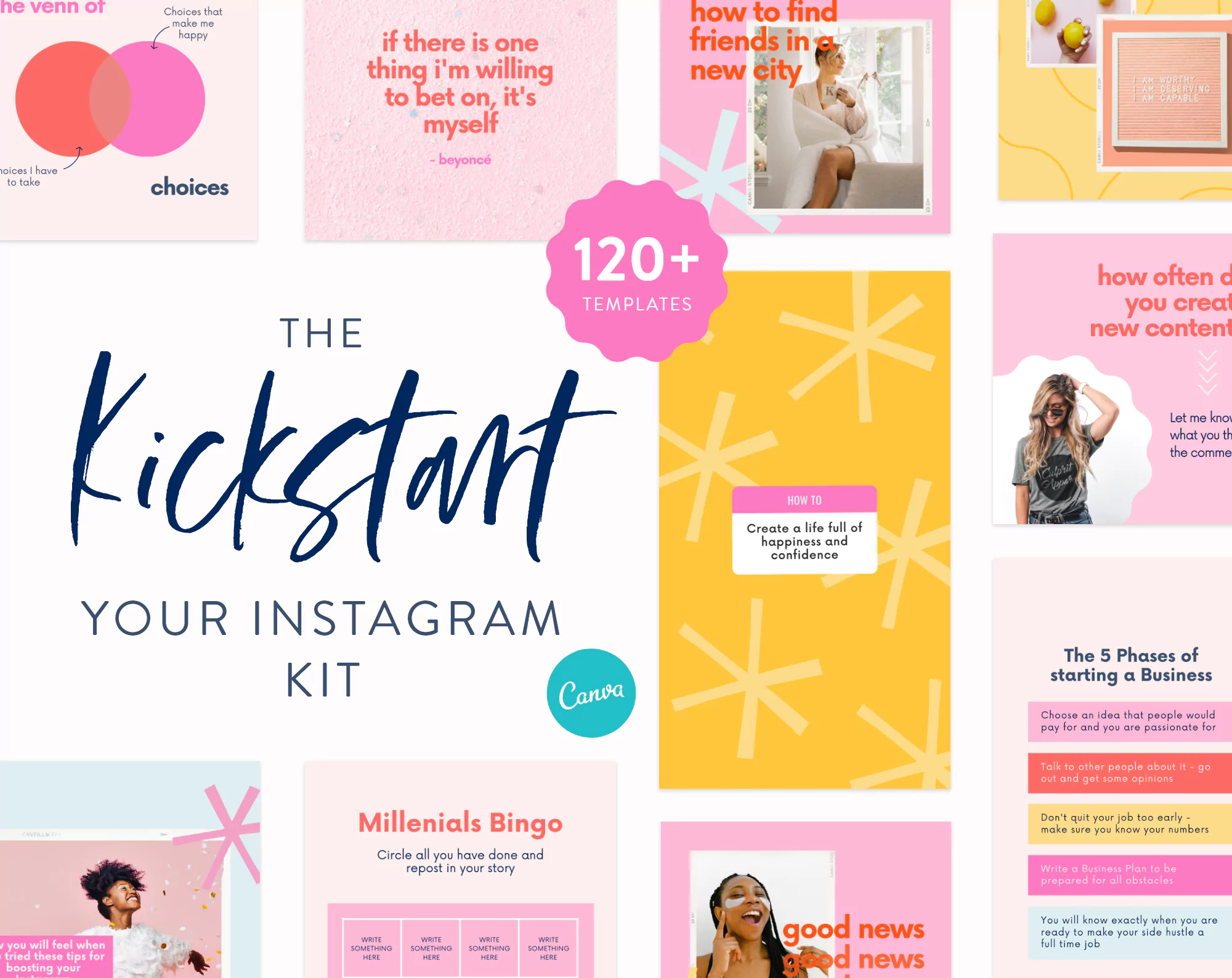 kickstart-your-Instagram-kit-for-canva-1.webp Social Media Marketing Mega Bundle for Canva - Image 1