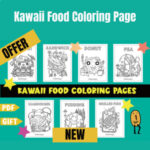 Kawaii Food Coloring Page