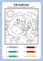 Color by Number: Fun Farm Animals Activity Book - Image 4